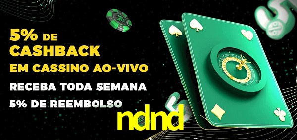 Promoções do cassino ao Vivo ndnd